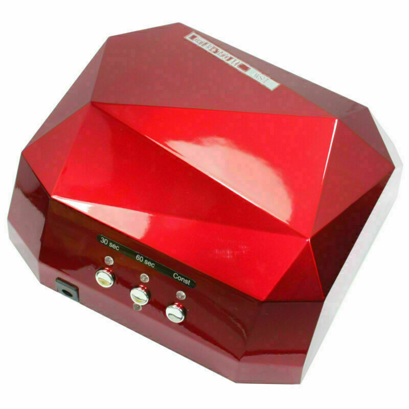 18W LED Light Nail Dryer Nail Cure Lamp for Gel Curing - Dark Red