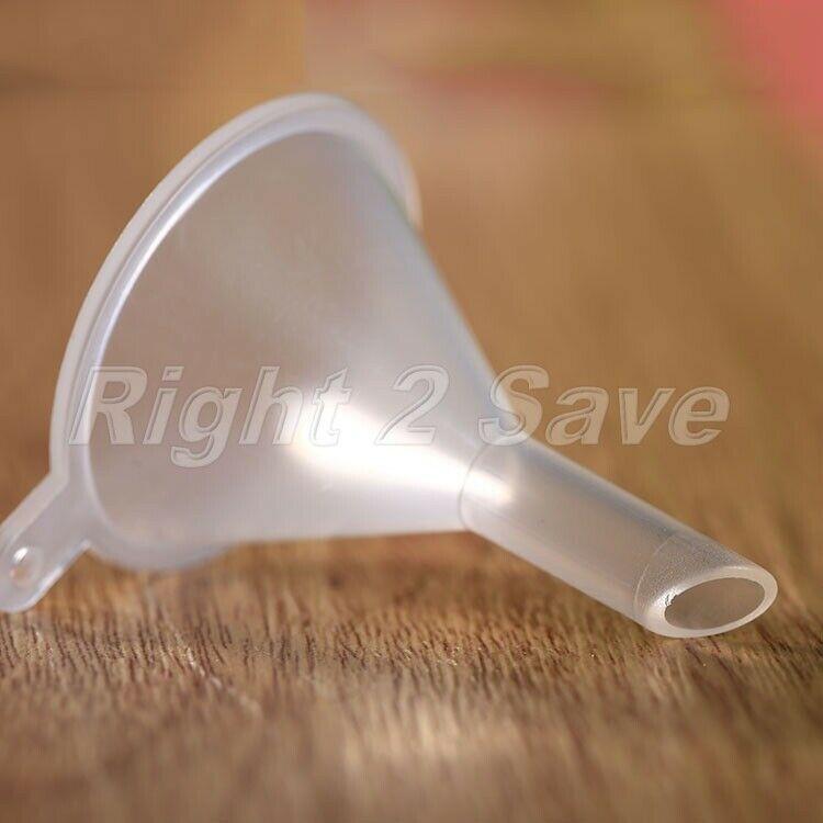10Pcs Household Perfume Diffuser Bottle Oil Funnels Clear Plastic Bottle Funnel