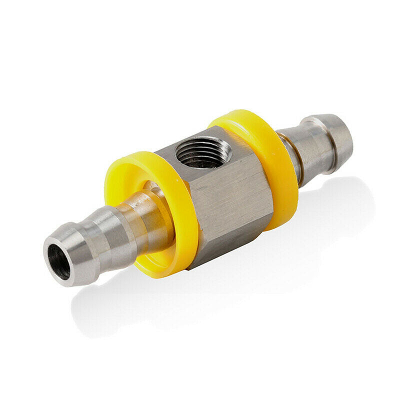 1/8-27NPT 3/8" Fuel Line Fuel Pipe Pressure Gauge Sensor Adapter Stainless Steel
