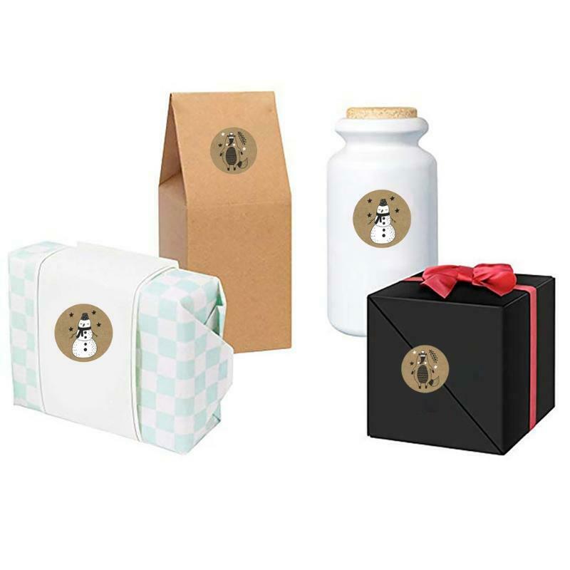 500pcs 1 Inch Christmas Stickers Envelope Seal Labels for DIY Gift Box Baking