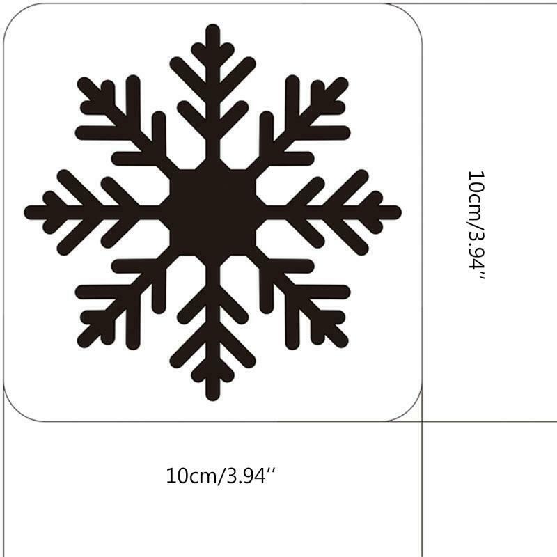 22 Pcs Christmas Stencils Plastic Drawing Templates for Home School Party Decor