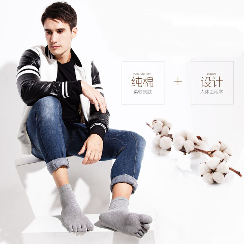 5 Pair New Wholesale Five Finger Socks Mens Womens Socks Cotton Sports Toe Sock