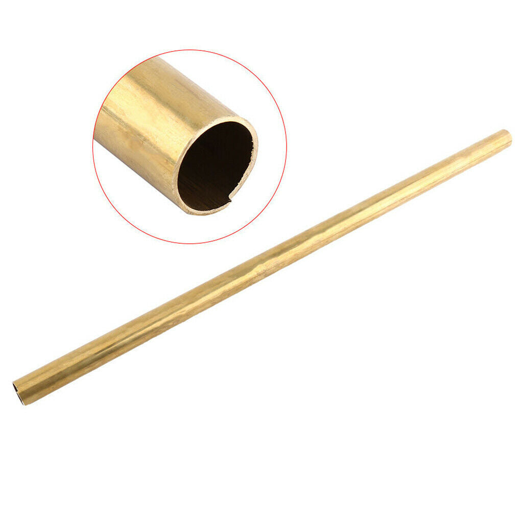 2Pcs 12mm&14mm Brass Tube Pipe Round Bar Rod Sturdy Copper Tube 1mm Pipe