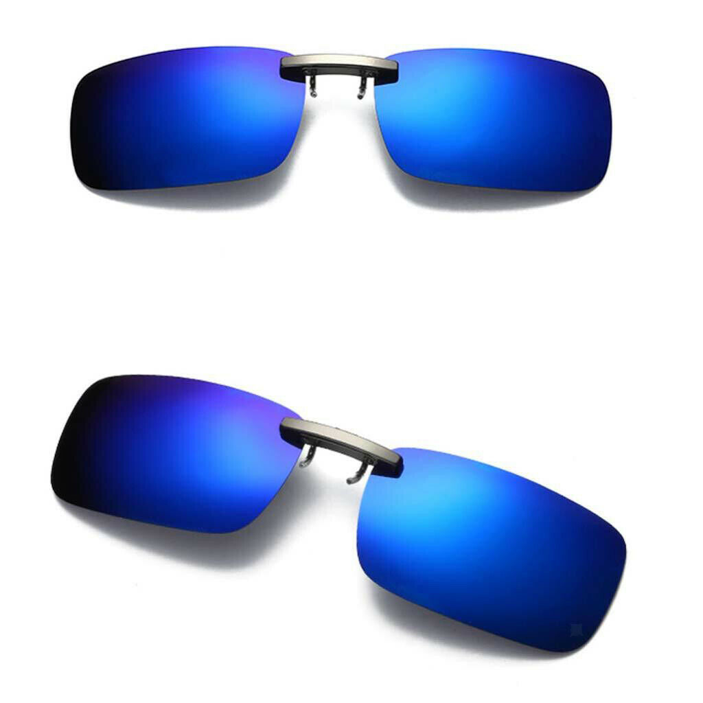 2 Pieces Polarized Sunglasses With UV400 Clip For Outdoor Sport Fishing