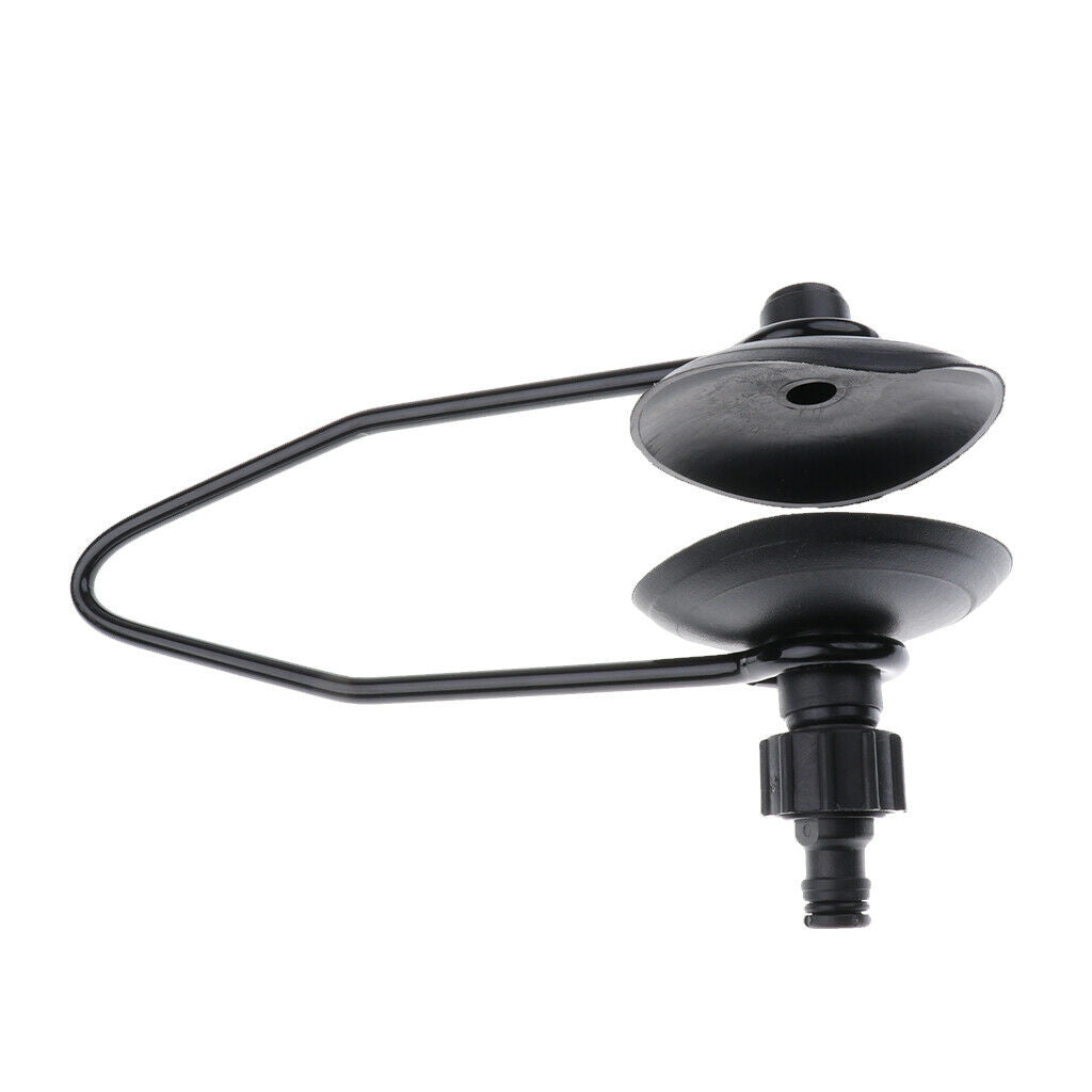 Black Outboard Flusher Boat Motor Water Feed Rectangular Marine Ear Muff