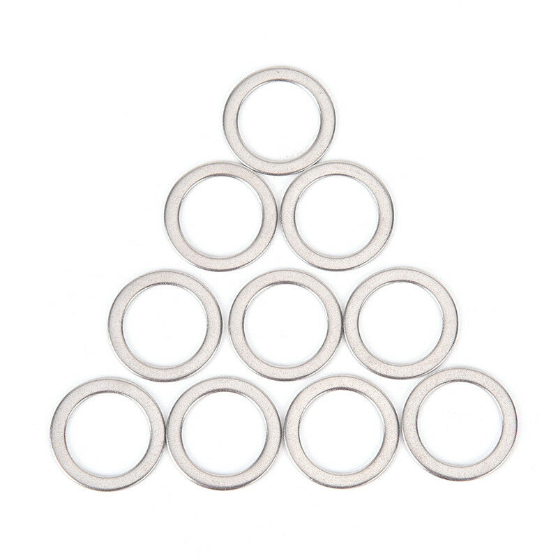 10Pcs Bicycle Pedal Spacer Crank Cycling Bike Stainless Steel Ring Washers iiSJ