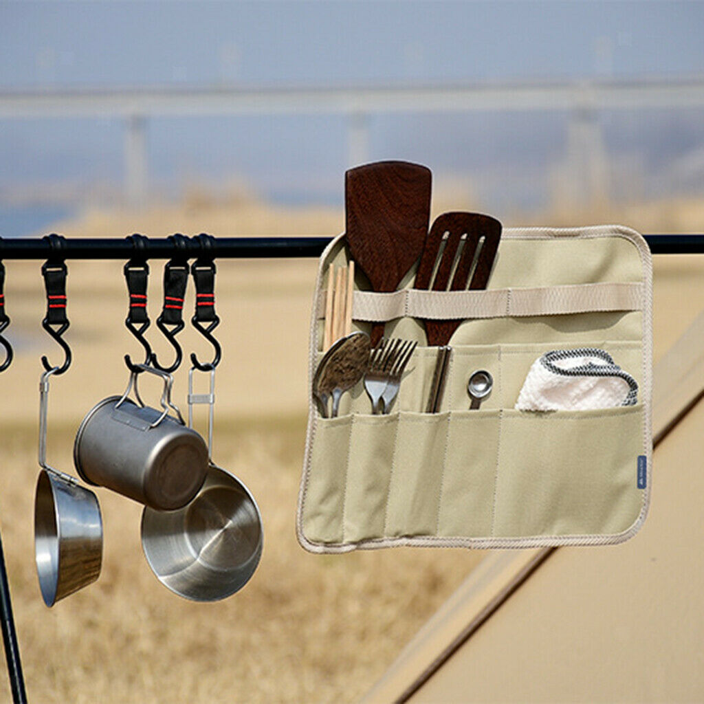 600D Oxford Fabric Spoon Outdoor Dish Storage Bag