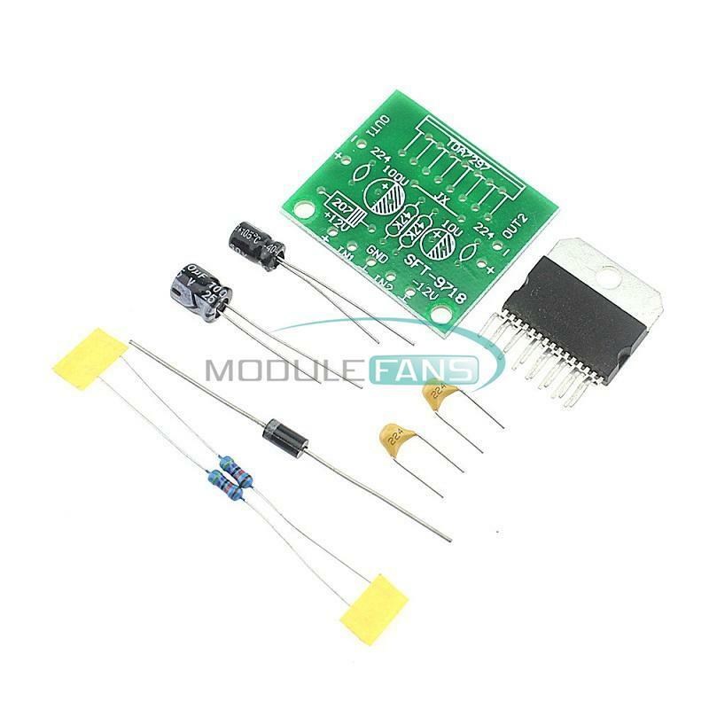 12V TDA7297 15W +15 W Stereo Aduio Amplifier Board MP3 Decoder / Microphone Amp