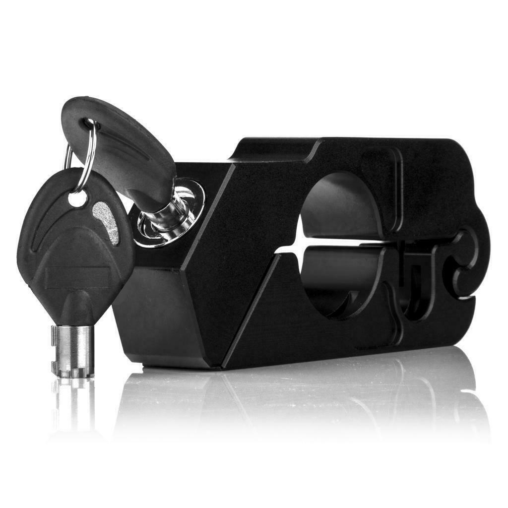 Black Motorcycle Lock Anti Theft  Handlebar Grip Lock For Scooters ATV