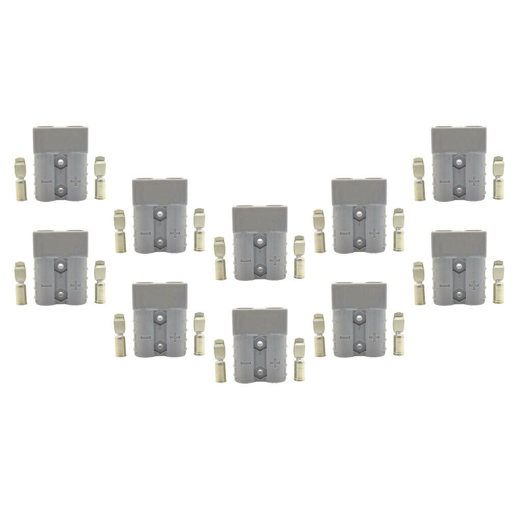 10 Pieces Battery Connector 600V 50A Double Poles for Anderson Car Van