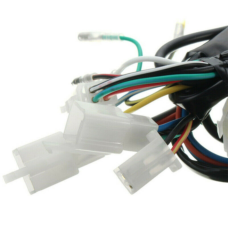 Motorcycle Engine Electric Start Wiring Loom Harness Fit For 49 50 90 110 125cc