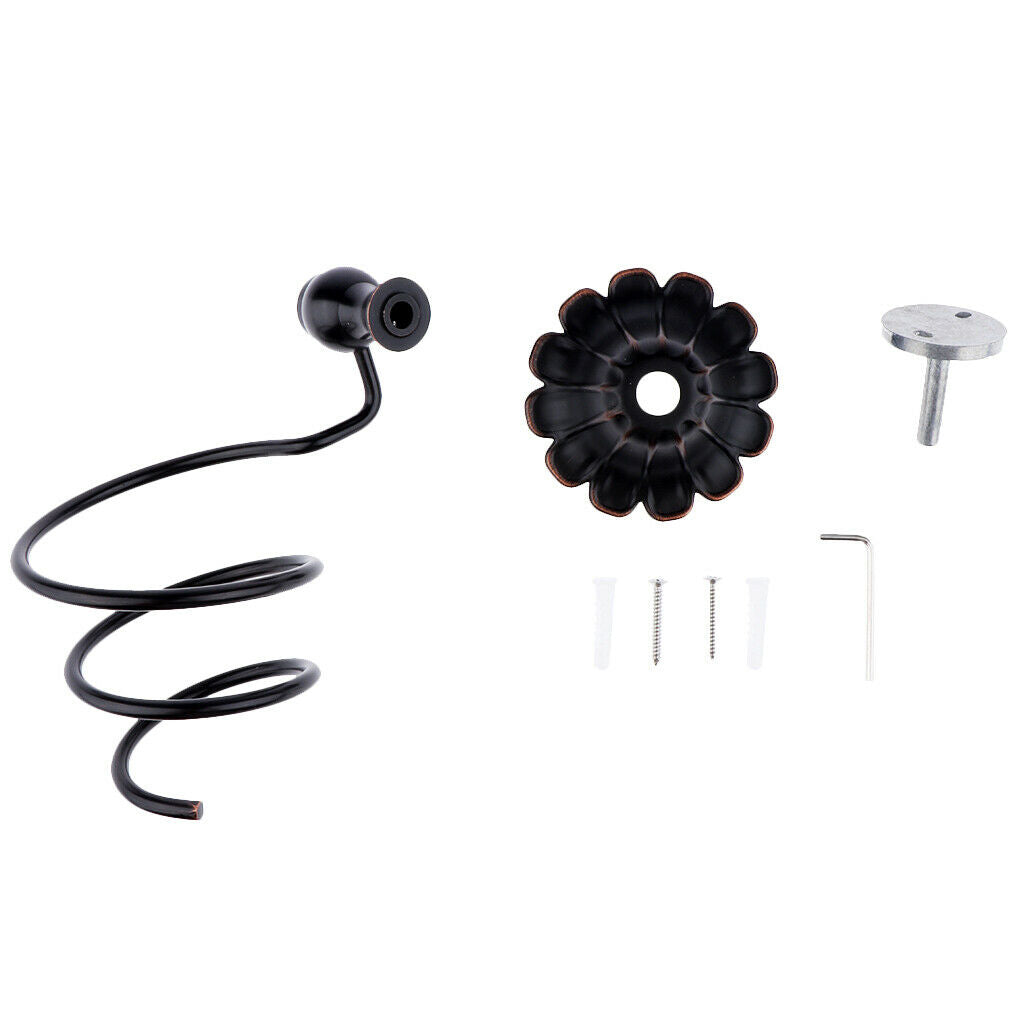 Hair Dryer Storage Organizer Rack Holder Hanger Wall Mounted Bathroom Use -
