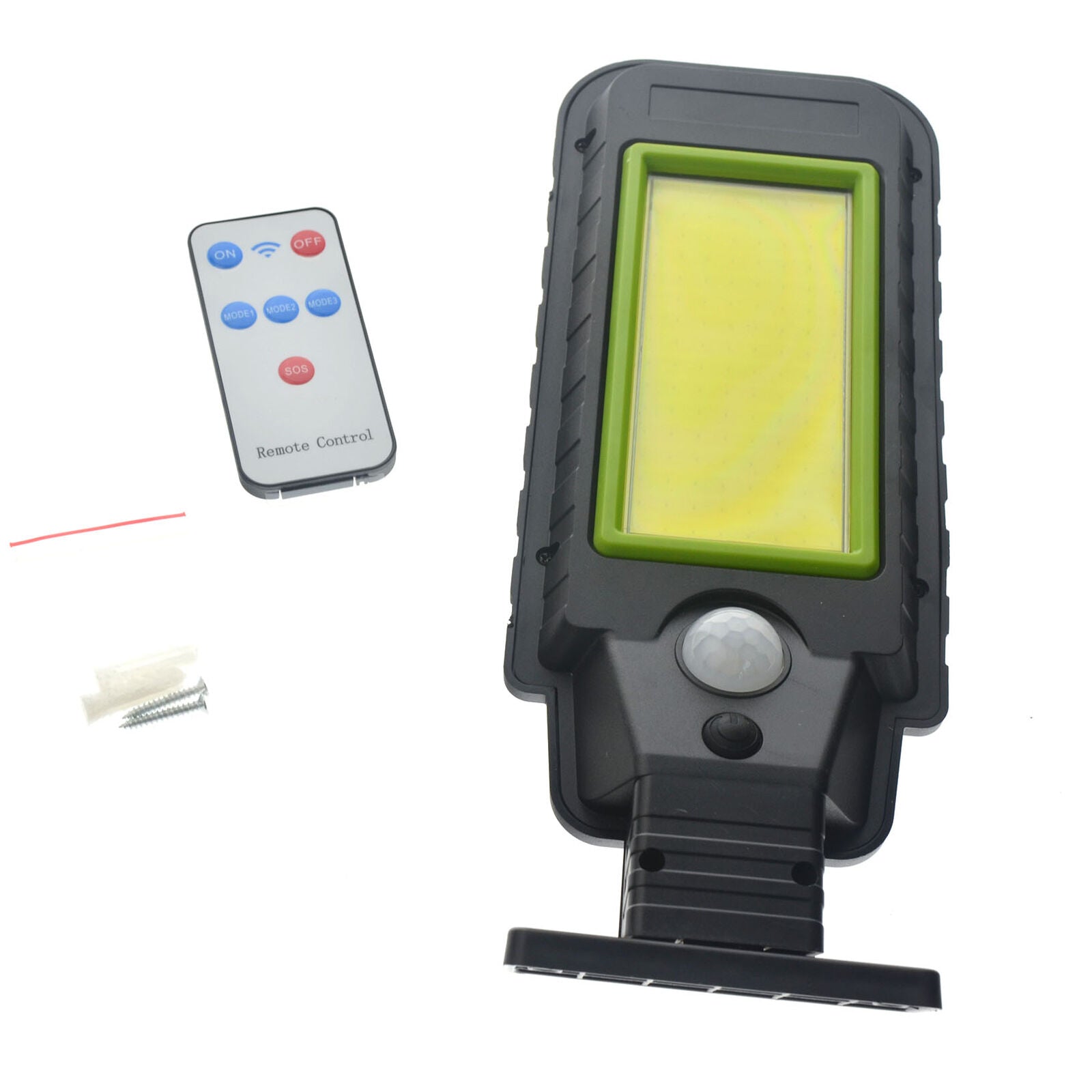 300W-800W Waterproof LED Solar Street Light PIR Motion Sensor Wall Lamp + Remote