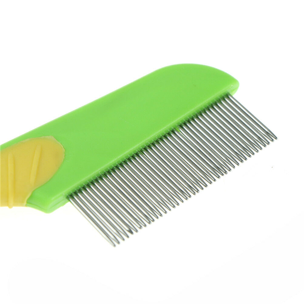 Pet Rake Comb Hair Grooming Trimmer Dog Cat Stainless Steel Pins Cleaning .l8