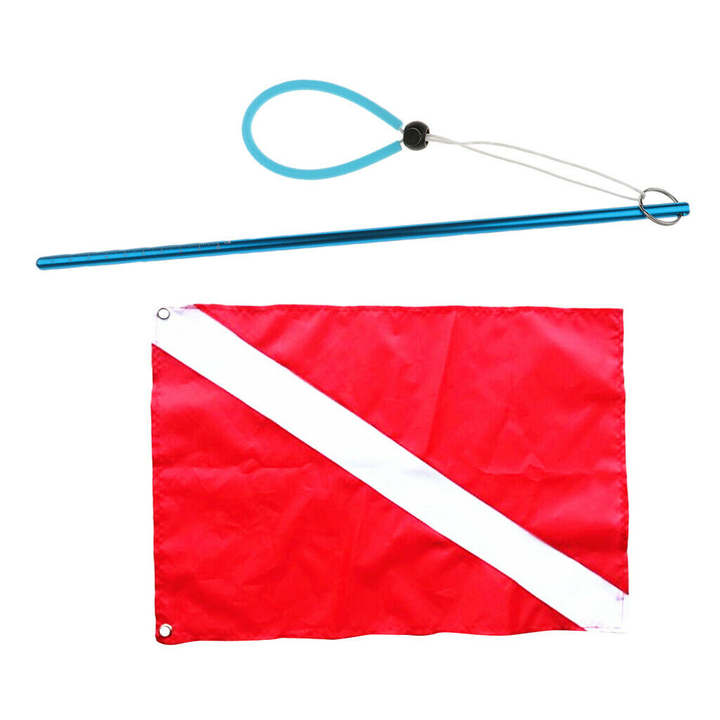 Scuba Diver Down Flag Boat Signal Marker Banner W/ Diving