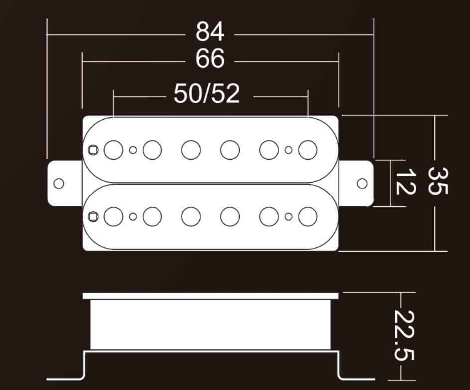 Black Alnico V Guitar Humbucker NECK Position Pickup Power Sound Pickups