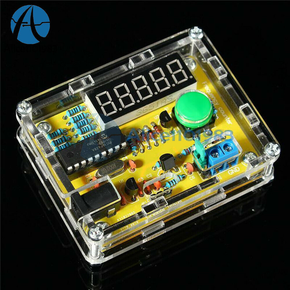 1Hz-50MHz Crystal Oscillator Tester Frequency Counter Meter DIY Kits + Case