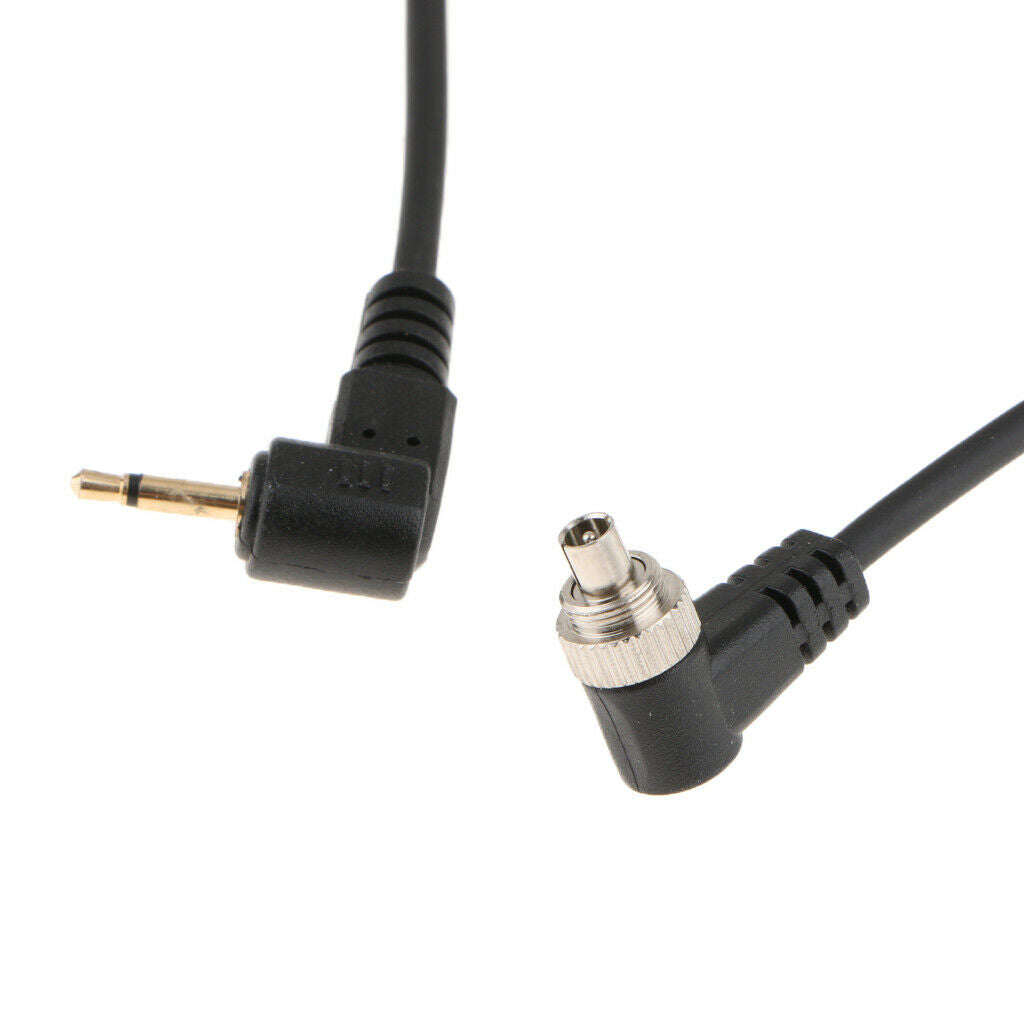2.5mm Cord Camera PC Sync   Lock Cable Screw To Male Flash Plug