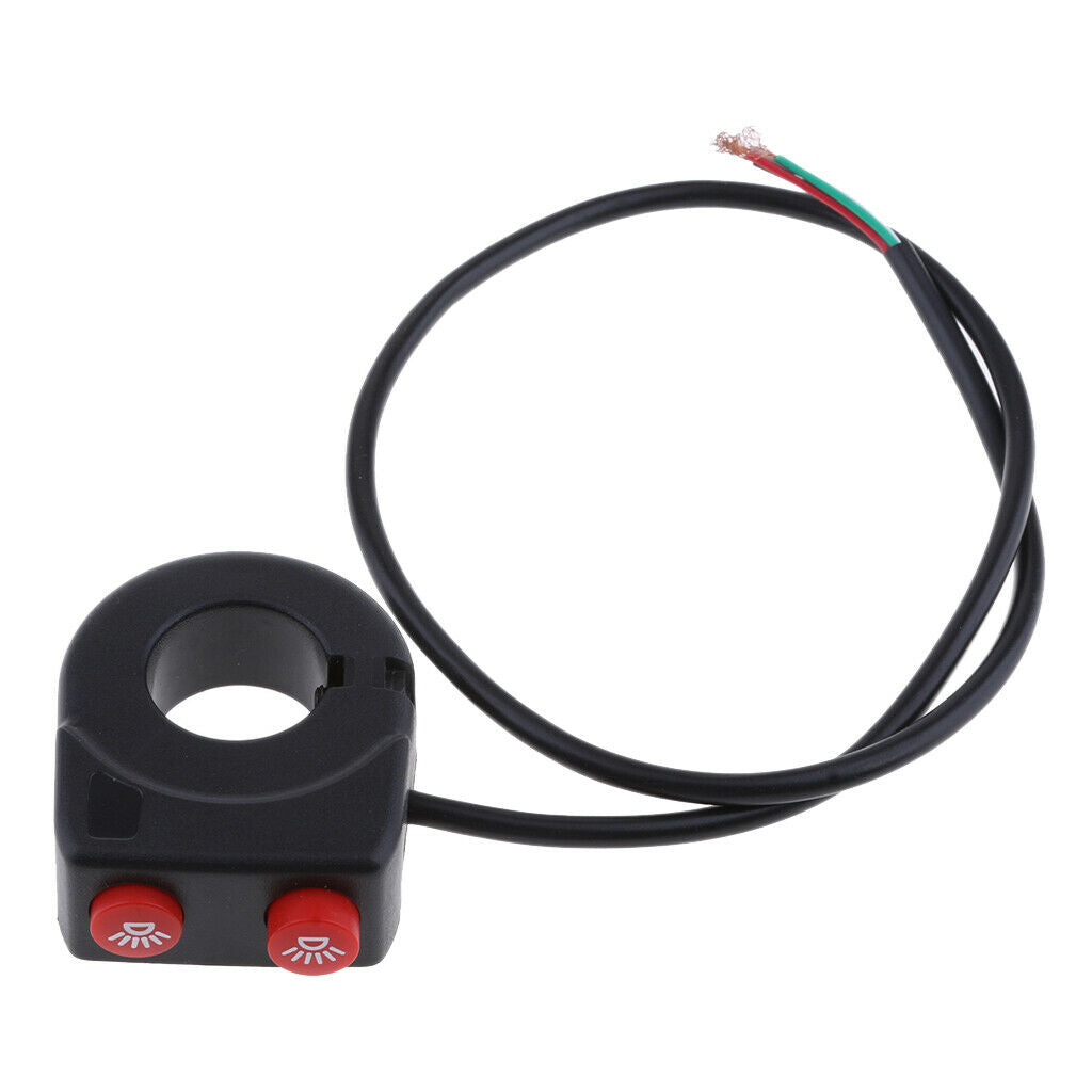 7/8'' 22mm Handlebar Double Control Switch for Scooter Headlight Fog Light