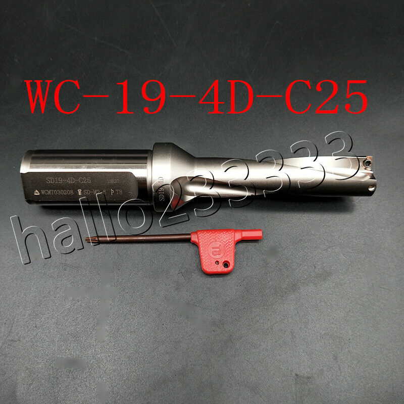 Φ19-4D-C25 19mm U drill indexable drill For WCMT030208-FN CNC U drill insert