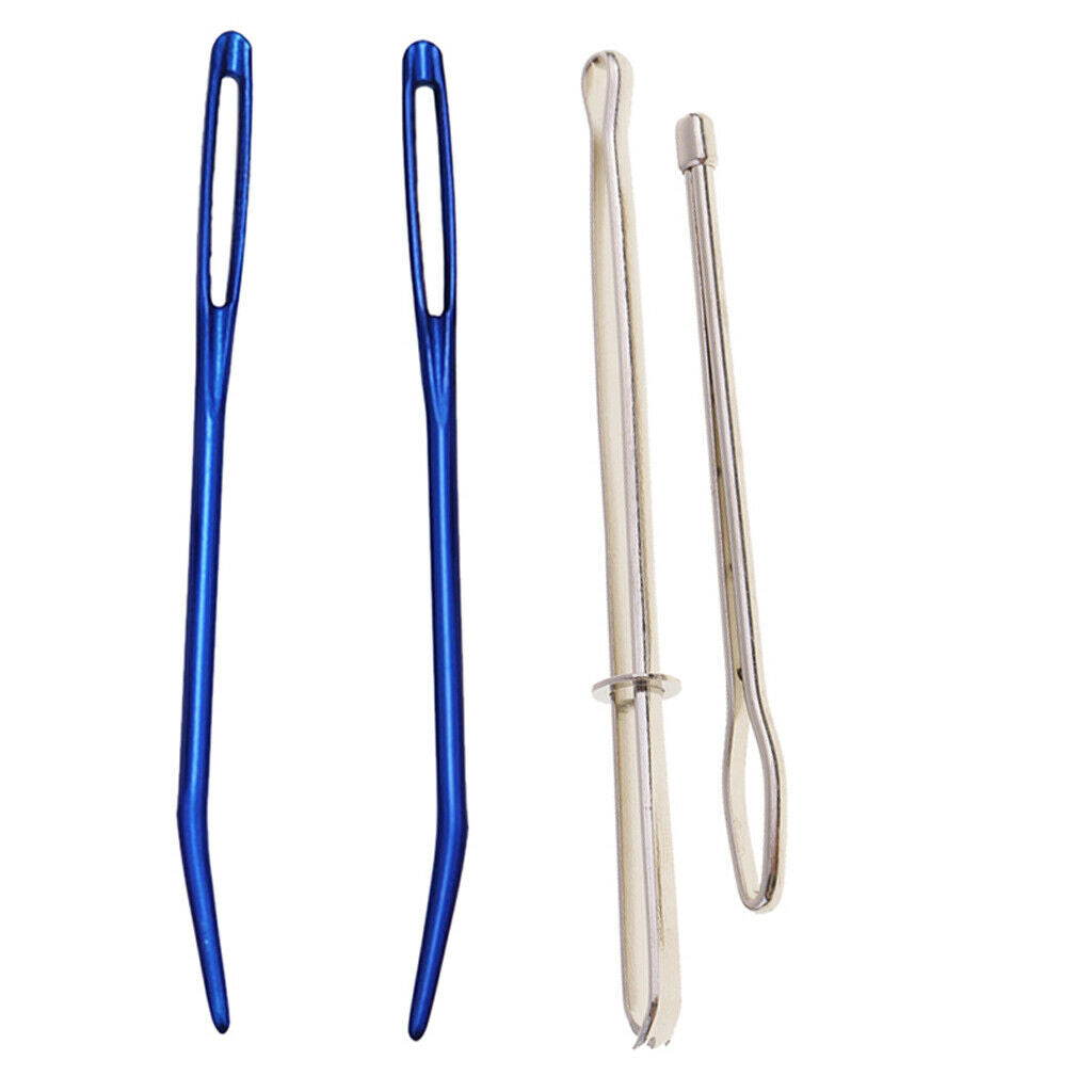 4pcs Bodkin Needles Pinch Thread Ribbon Elastic Wool Rugs Crafts Repair Tools