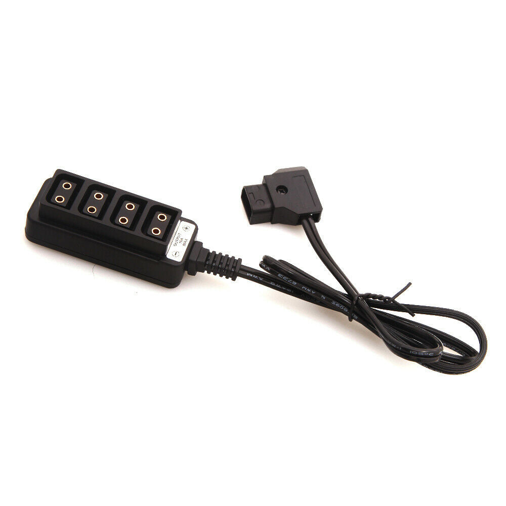 Male D-Tap Power Tap to Female D-Tap Power Supply Cable Hub Adapter Splitter