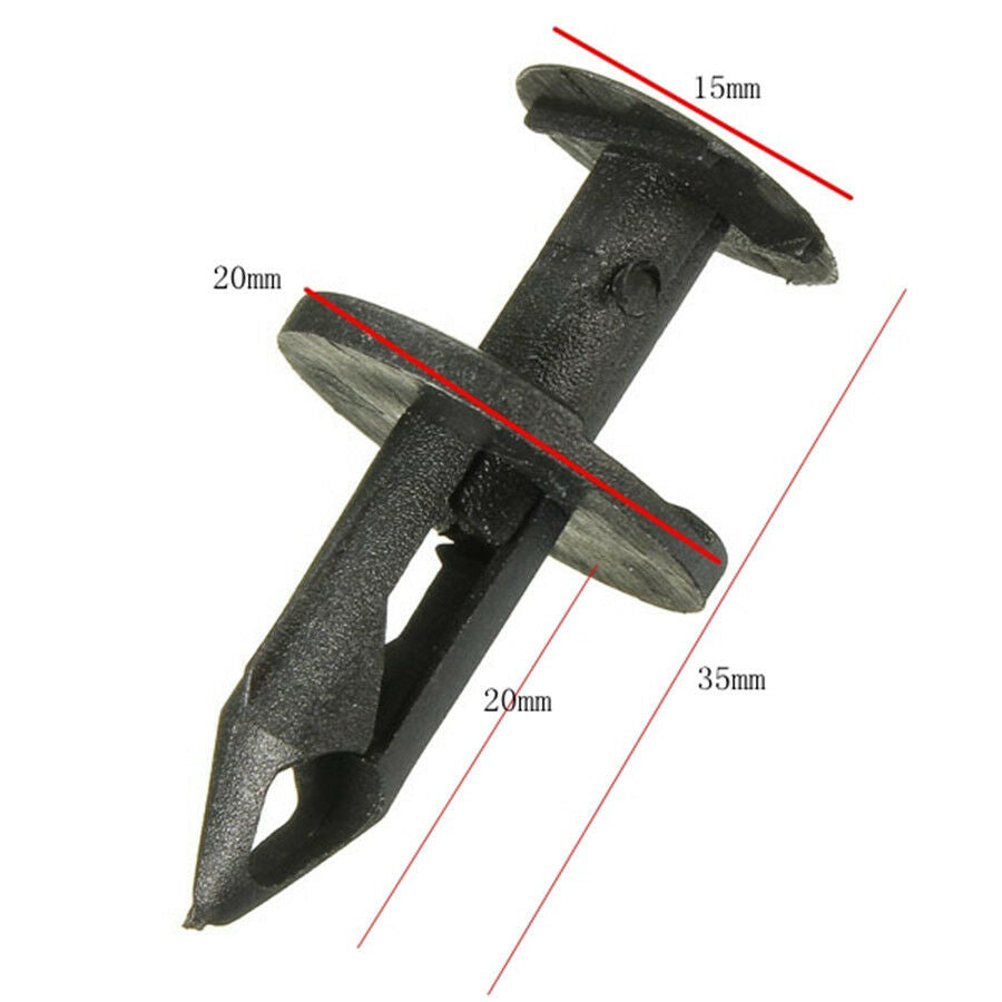 80Pcs Car Push Pin Rivet Retainer Body/Bumper Trim Panel Moulding Fastener Clips