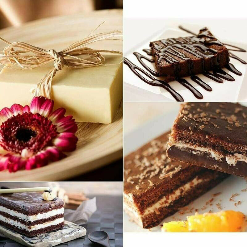 6 Cavity Square Rectangle Soap Mold Silicone Craft DIY Handmade Candy Cak.l8