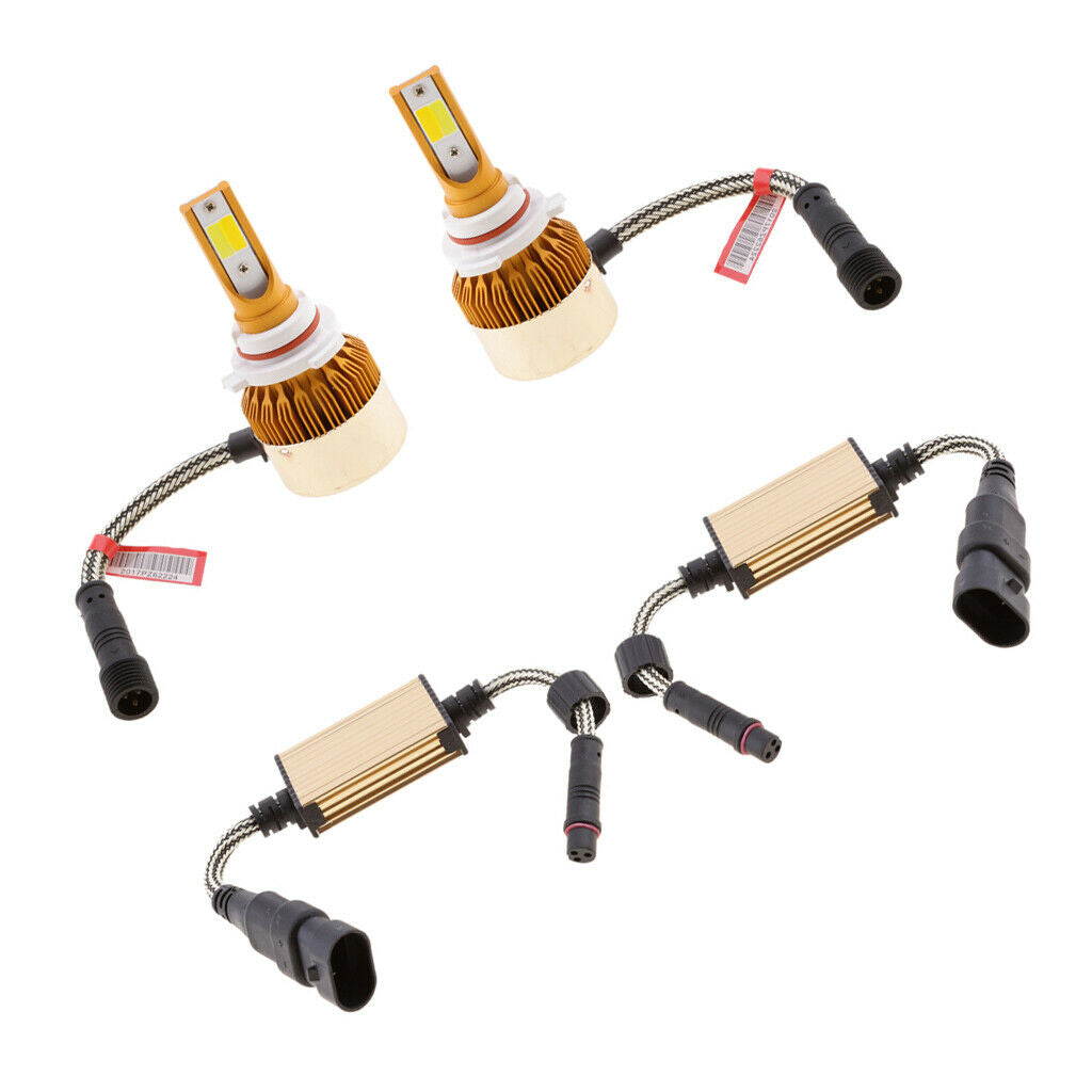 2 Pieces 9006 HB4 Dual Color Headlight Worklight Fog Light LED Aluminum Lamp