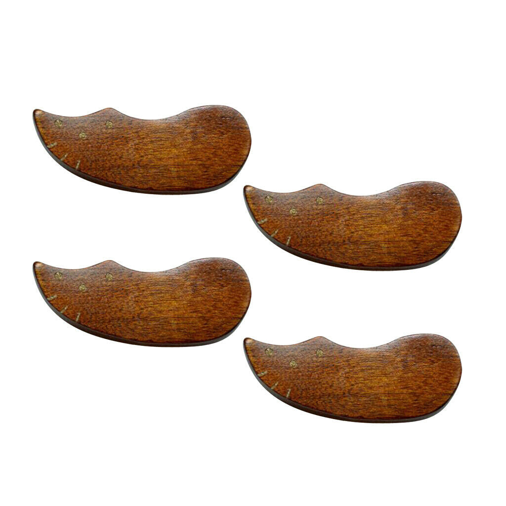4 Pieces Japanese Style Wooden Chopsticks Holder  Brown Kitten