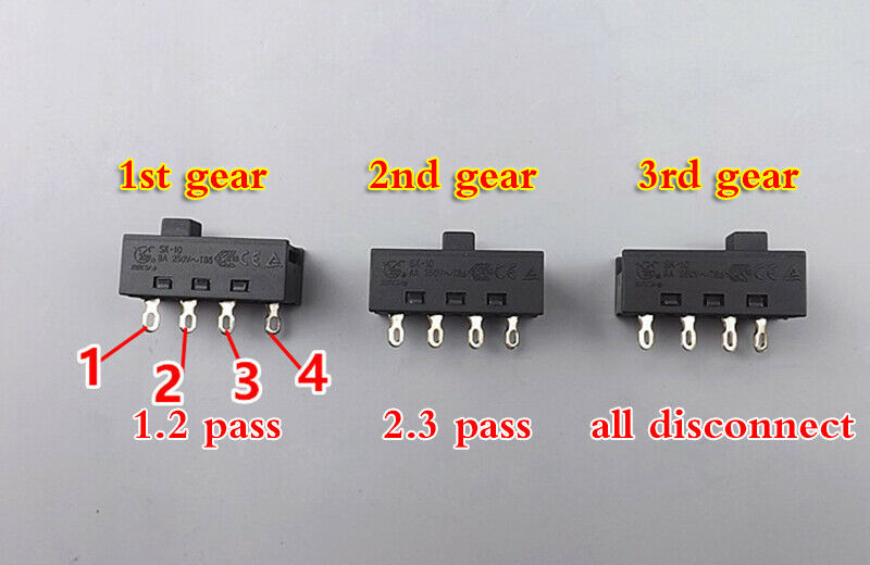 10pcs Toggle switch 3 files toggle switch Control switch Band switch DIYcreation