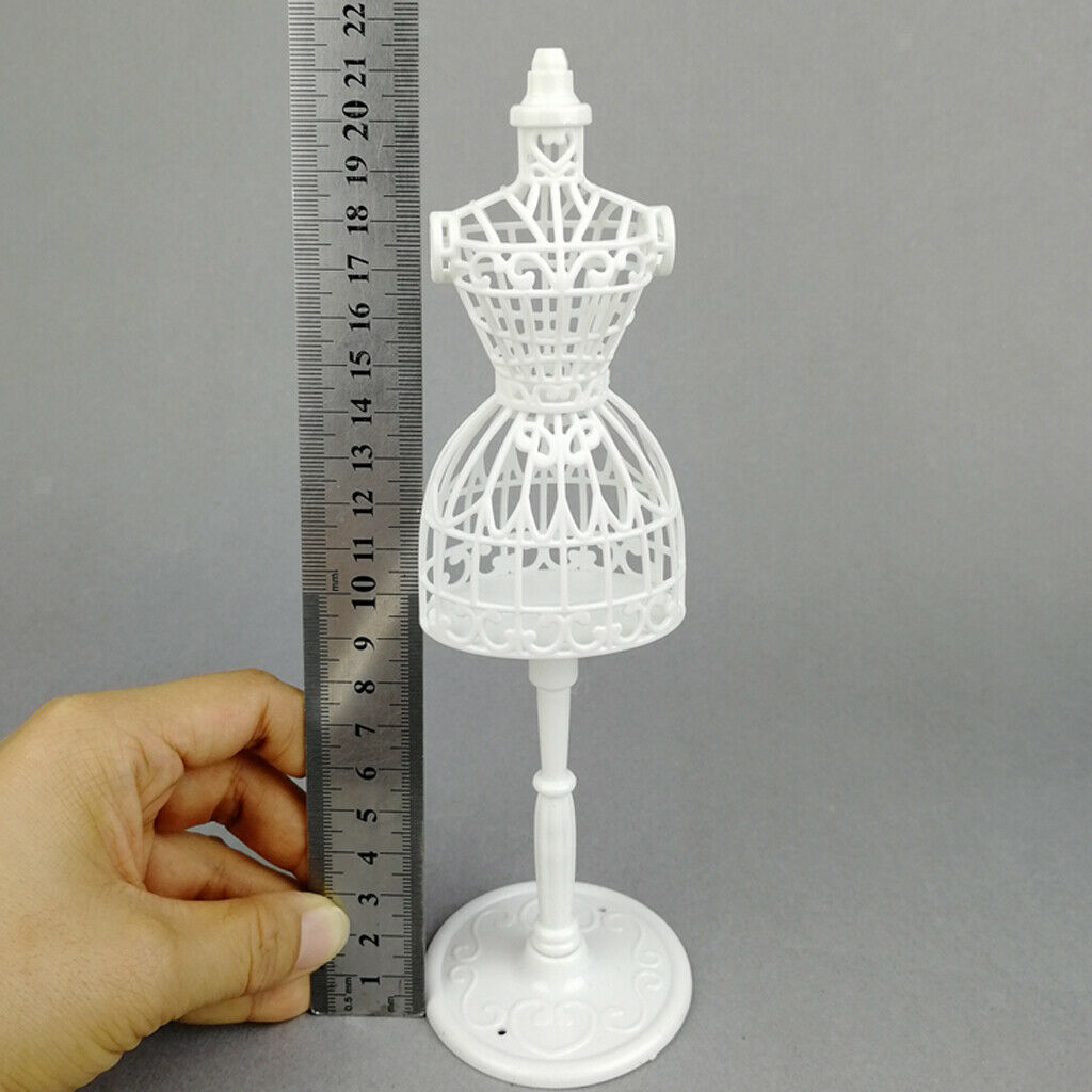 2x 1/6 BJD Mini Clothes Dress Skirt Stand with Base for Blythe Accessory