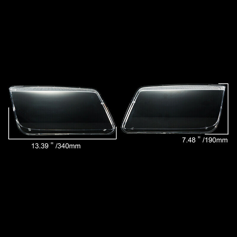 2x Right &Left Side Headlight Lenses Cover For VW Golf 5 MK5 Jetta 2001-2006