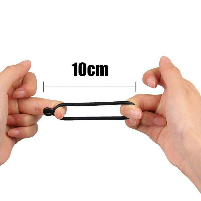 10Double Rubber Band for Bike Headlight Rear Lamp MTB Mountain Bicycle Handlebar