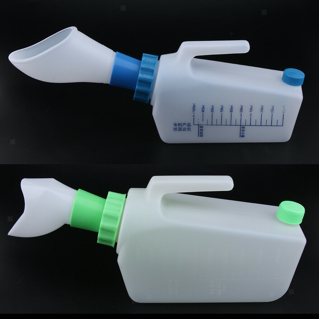 2X Elderly Patient Female Urinal Bottle Pee Bottles Night Drainage Container