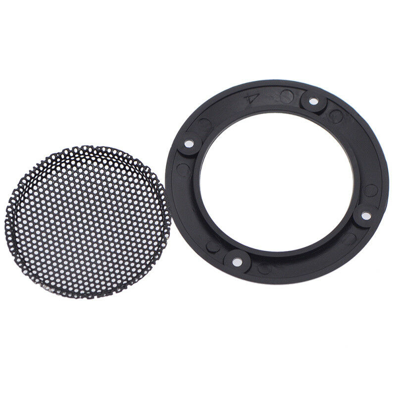 2 Pcs 2" Metal Car Tweeter Audio Speaker Cover Case Holder with Screw Video Part