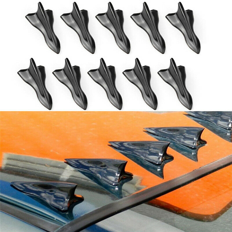 modified car decoration tail black tip shark fin car roof baffle for vehi.l8