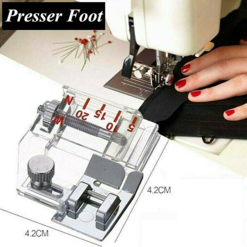 Adjustable Bias Tape Binder Presser Foot Attach Binding For Janome Singer Latest