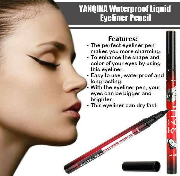 36H Eyeliner Waterproof Liquid Eye Liner Felt Tip BLACK Eye Liner Pencil Make Up
