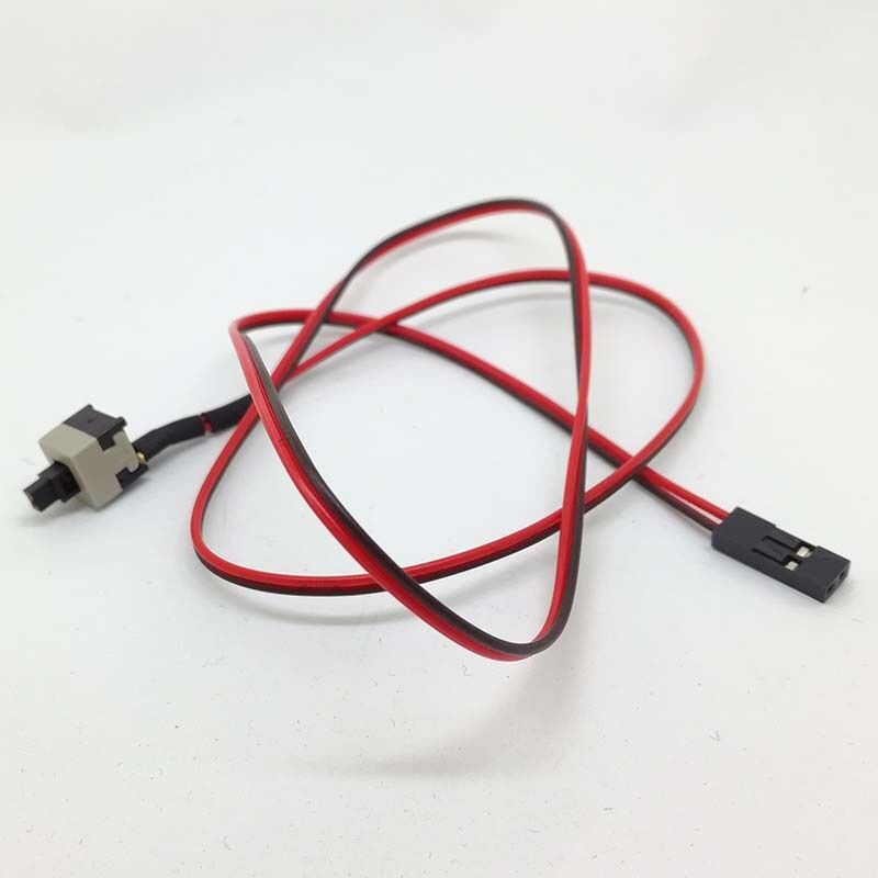 2xPC Power ATX Wire Motherboard Switch Power rest Cable On/Off Supply computer
