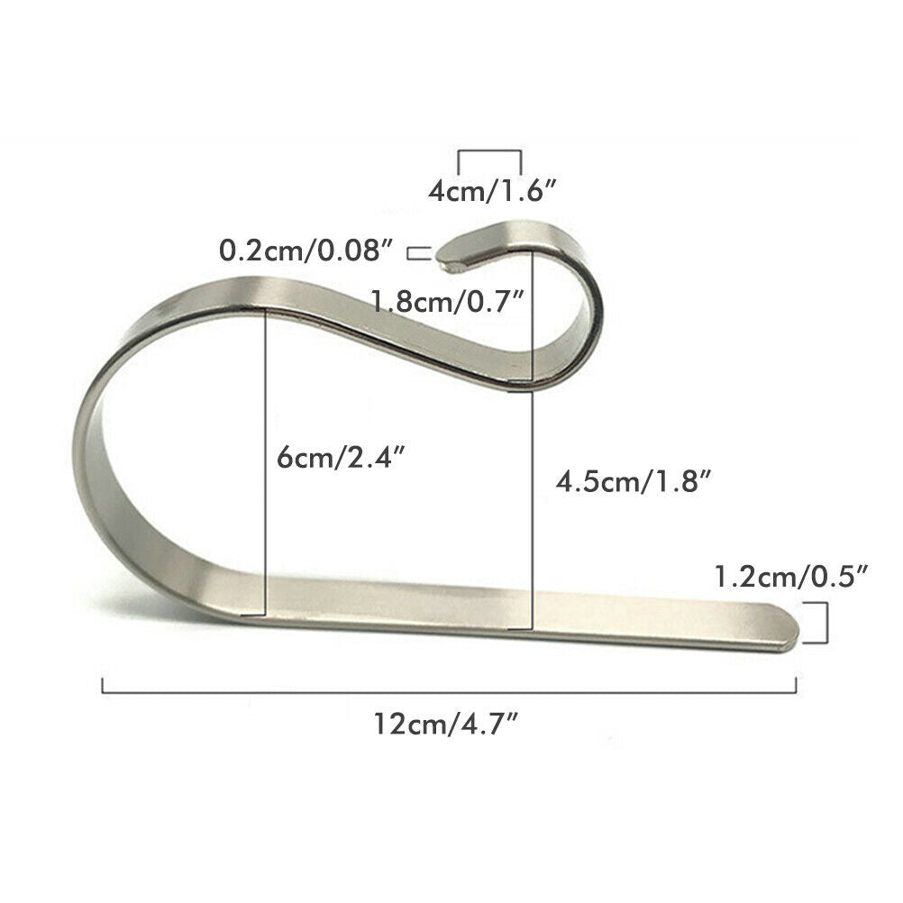4Pcs/Lot Christmas Socking Hook Holders Metal Hanging Fireplace Table Hooks
