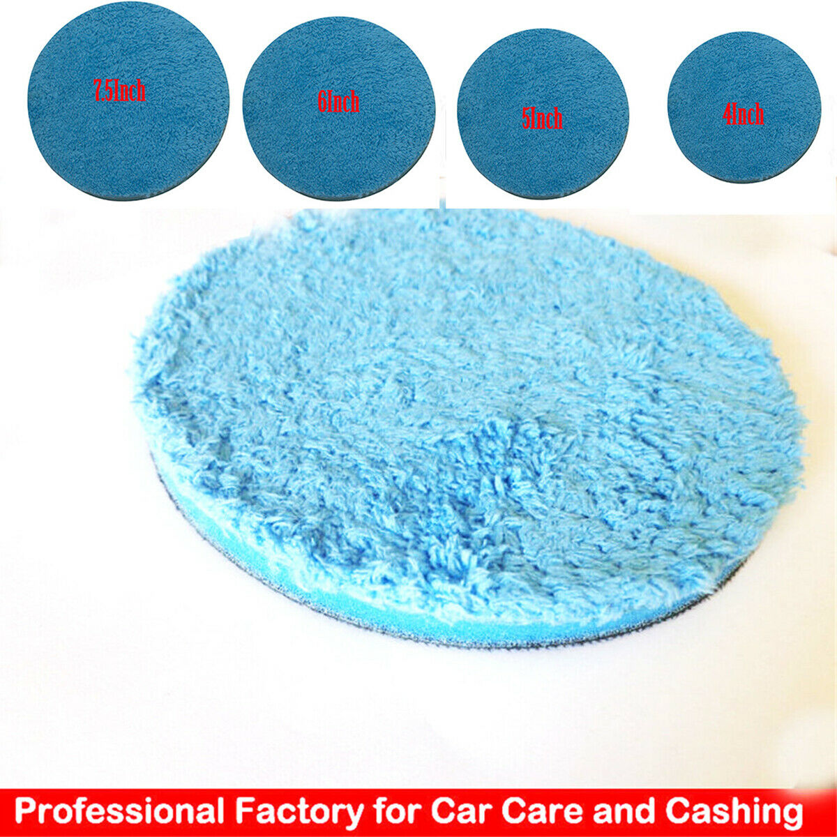 Microfiber Cutting Pad Buffing Remove Moderate Paint Car Care 4" Polishing Pad