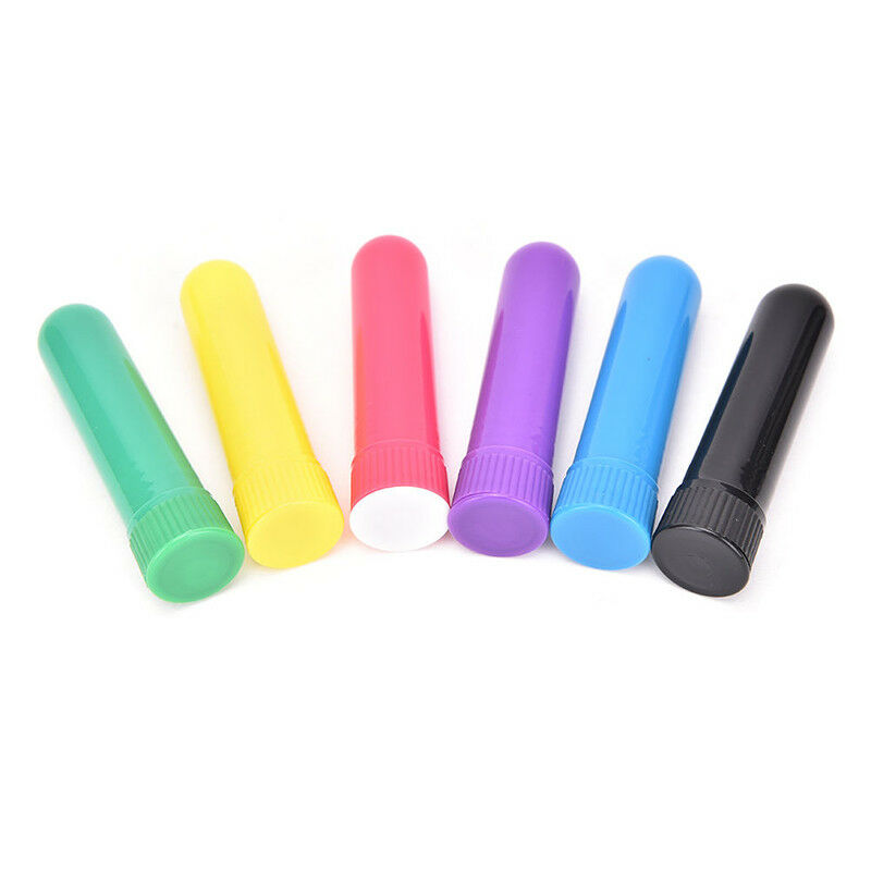 10x essential oil blank nasal inhaler tube, muti color blank nasal container BDA