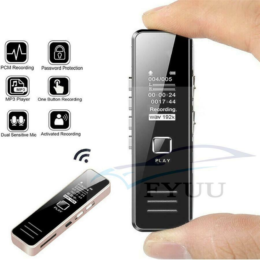 Voice Activate Mini Digital Sound Audio Recorder Dictaphone MP3 Player MP3/ WMA