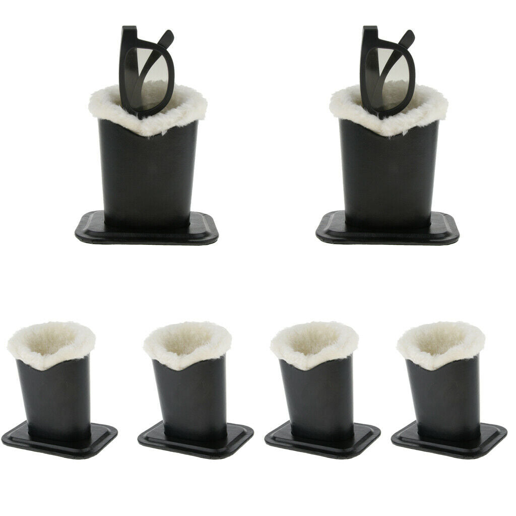 4pcs Plush Lined Desk Eyeglass Holder 11.6 x 8.1 x 12 cm