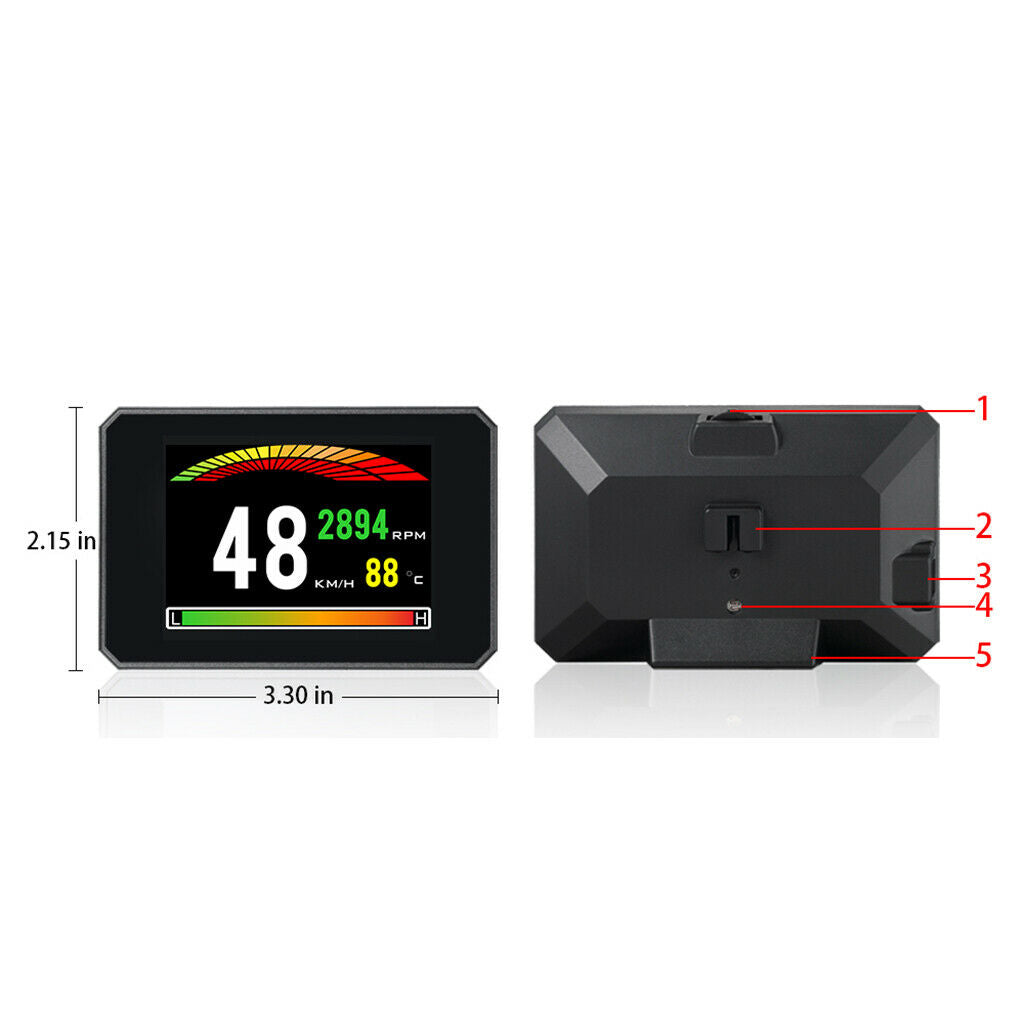 P16 OBD Hud Car Speed   Computer Speedometer Windshield Projector