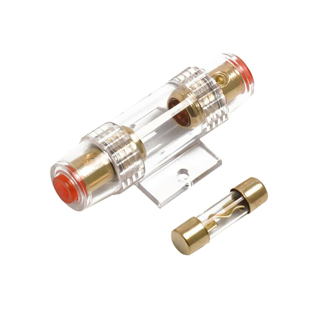 Car Audio Inline 4 or 8 Gauge AWG AGU Fuse Holder Box With 100 Amp Fuse