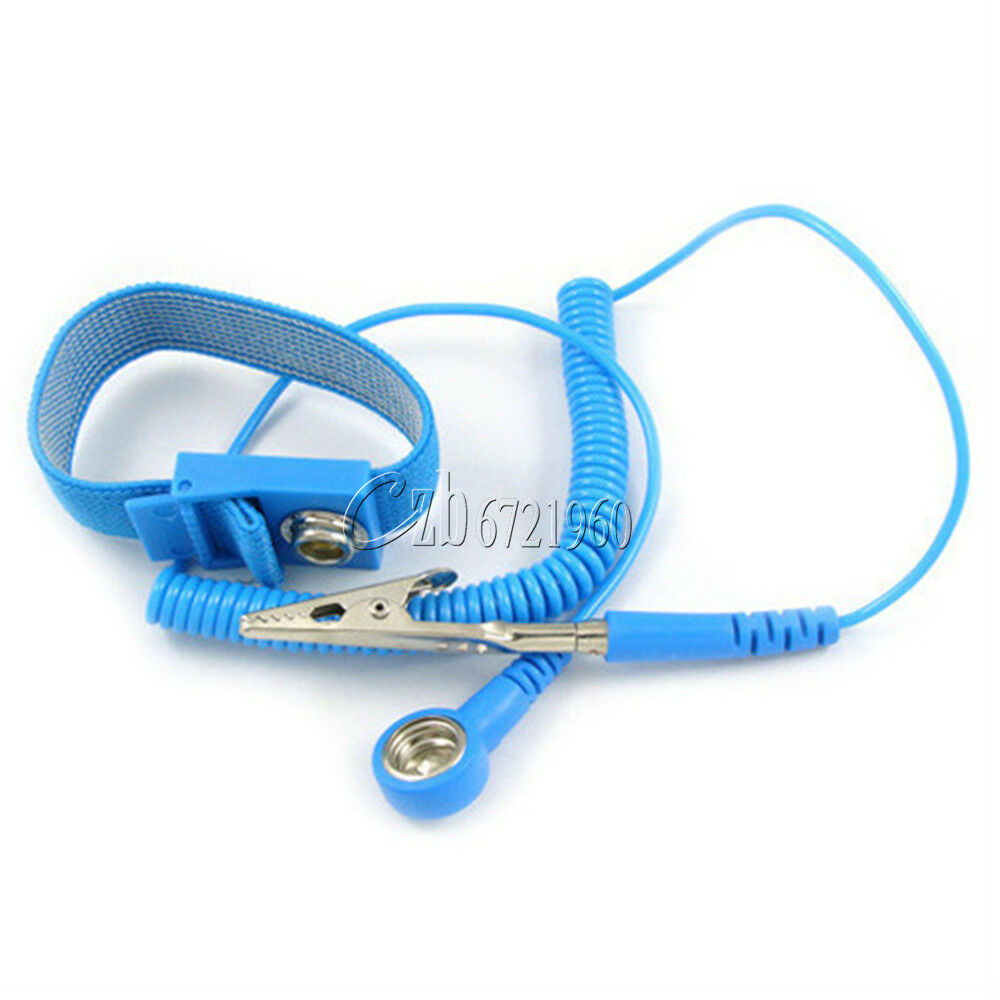 2PCS Anti Static ESD Wrist Strap Discharge Band Grounding Prevent Static Shock