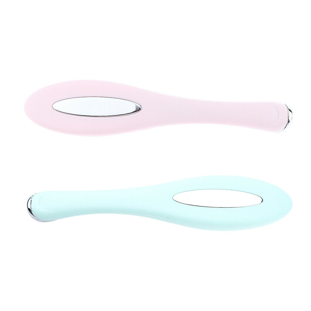 Heating Vibration Face Eye Massager Wand Relieve Dark Circle Puffiness  Pink