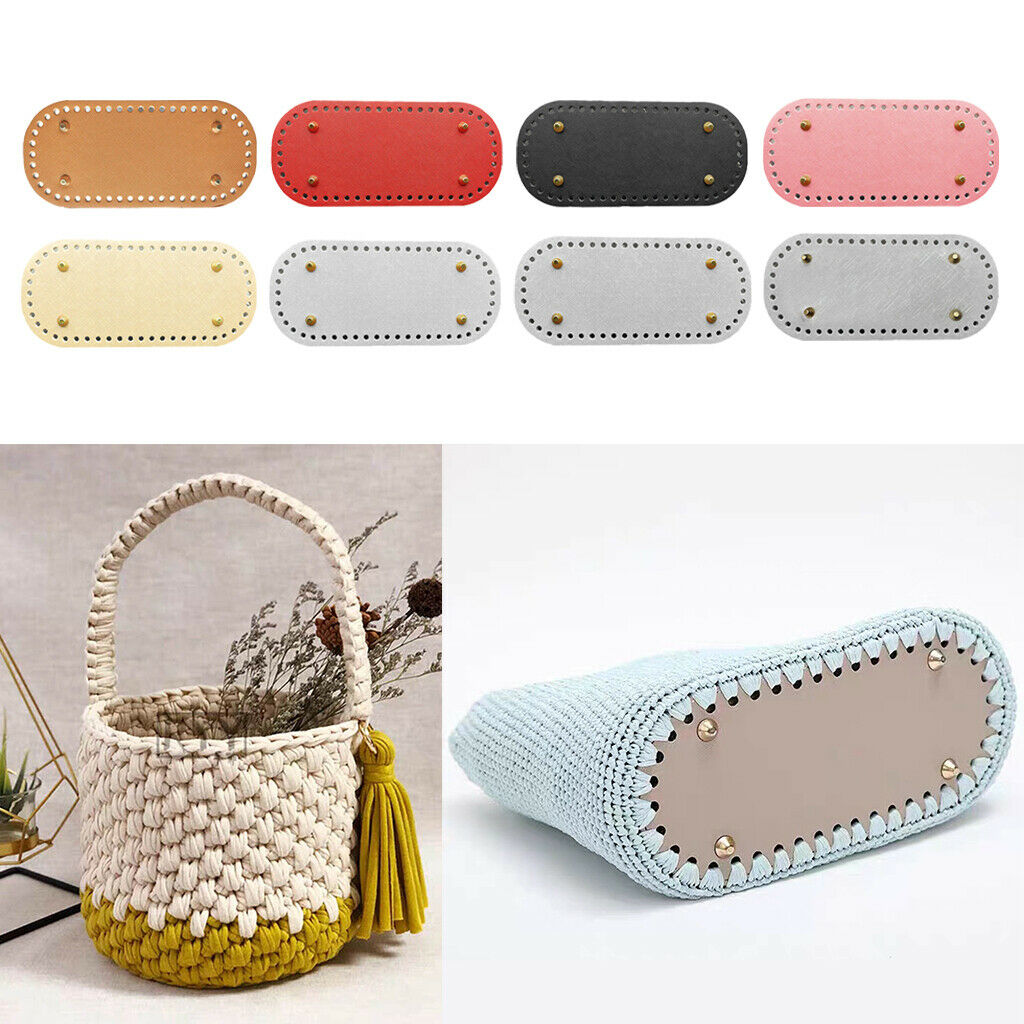 8 Colors Set Pre-punched DIY Bags Bottom Pad Insert Cushion Base Bag Making